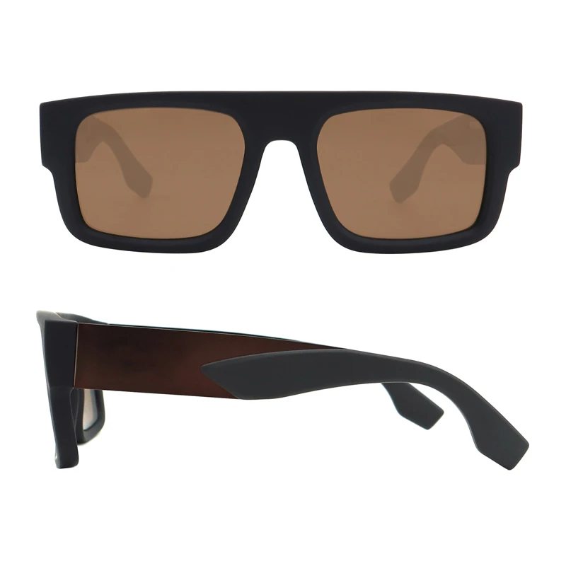 Top Straight Mens Womens Rectangle Vintage Retro Sunglasses 490787 1