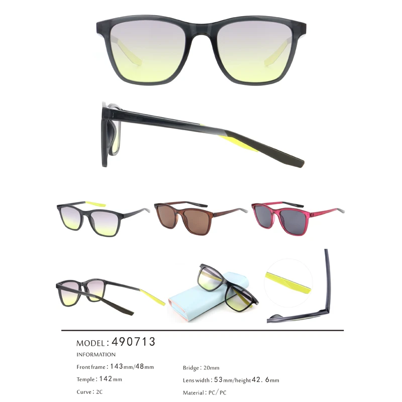Light Wight TR90 Wayfarer Square Leisure Sunglasses 490713 10
